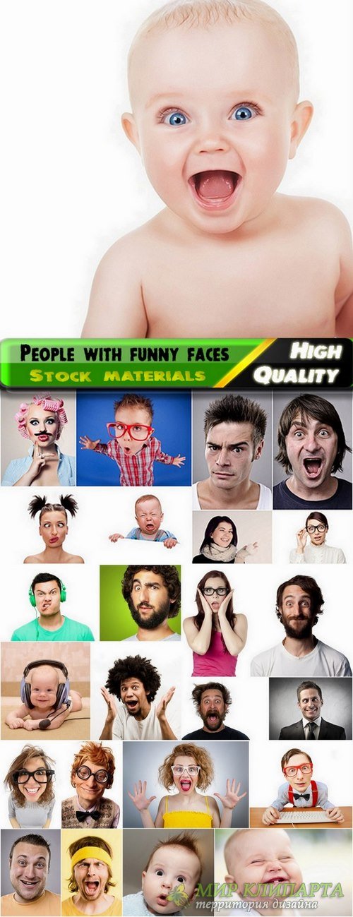 People with funny faces Stock images - 25 HQ Jpg