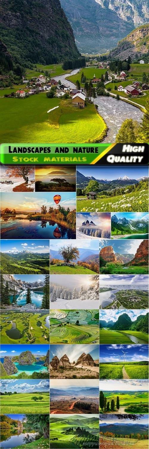 Beautiful landscapes and nature Stock images - 25 HQ Jpg