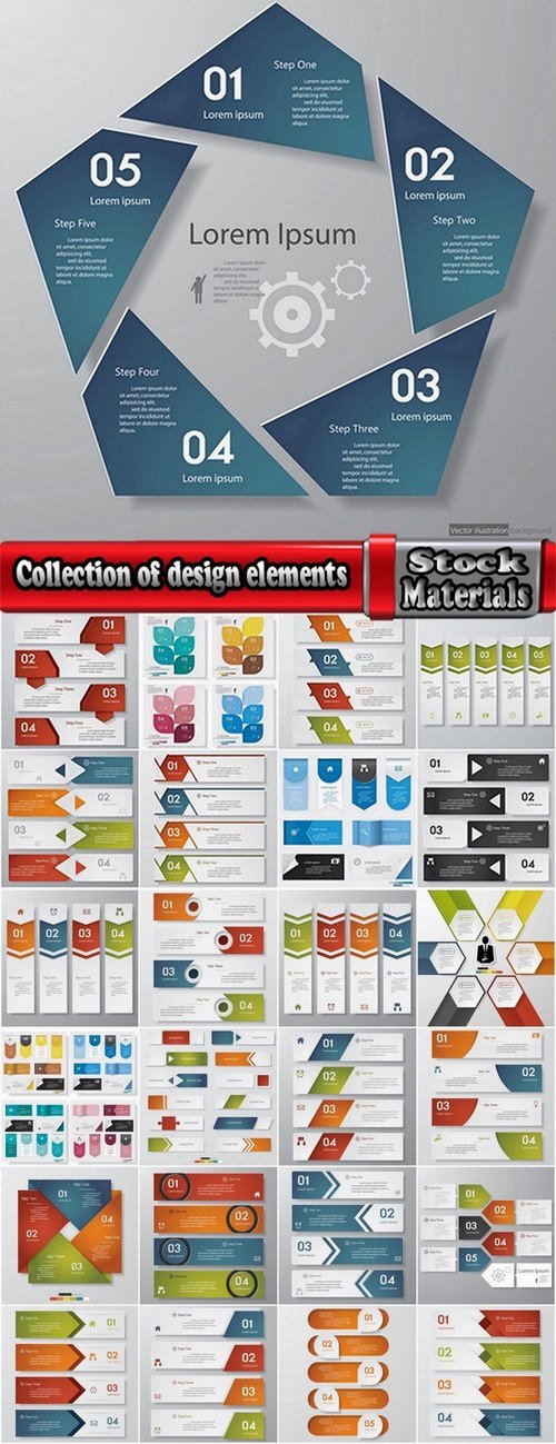 Collection of design elements #1-25 Eps