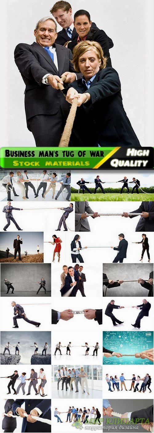 Business man's tug of war Stock images - 25 HQ Jpg