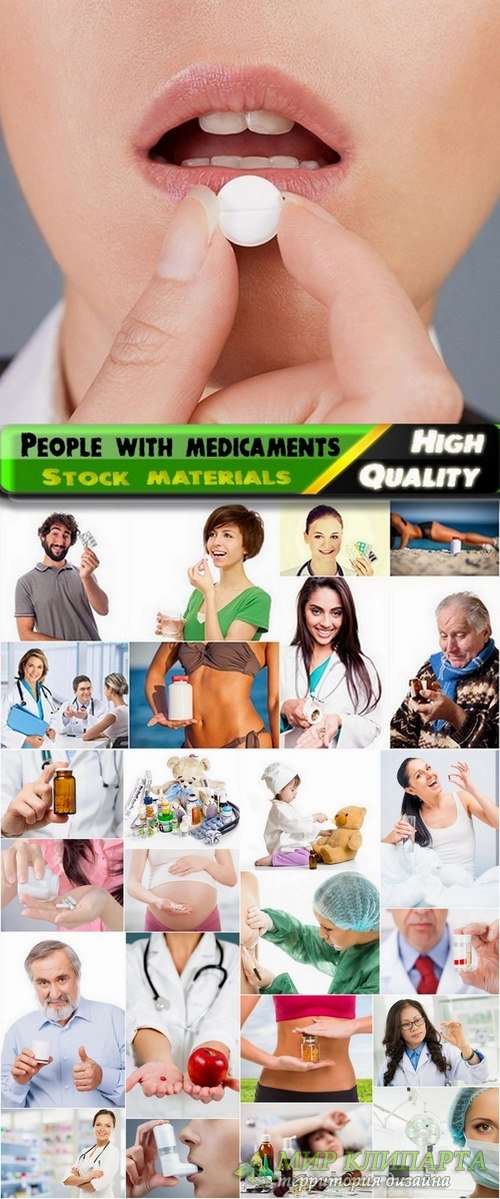 People and doctors with medicaments Stock images - 25 HQ Jpg