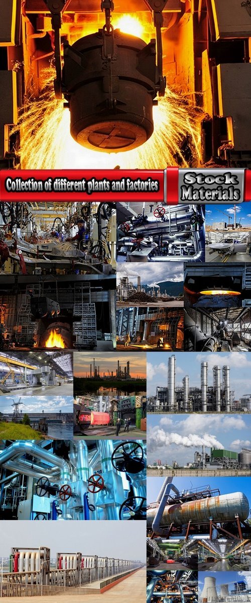 Collection of different plants and factories 23 UHQ Jpeg