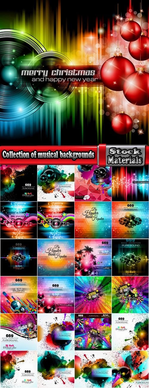 Collection of musical backgrounds 25 Eps