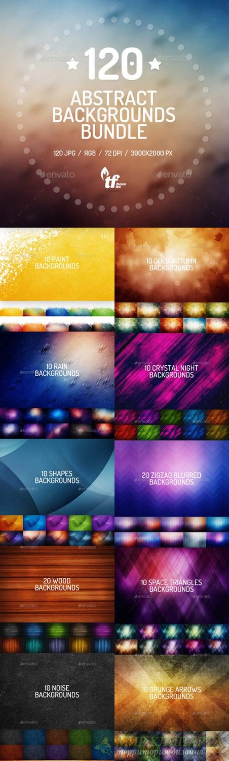 120 Abstract Backgrounds Bundle