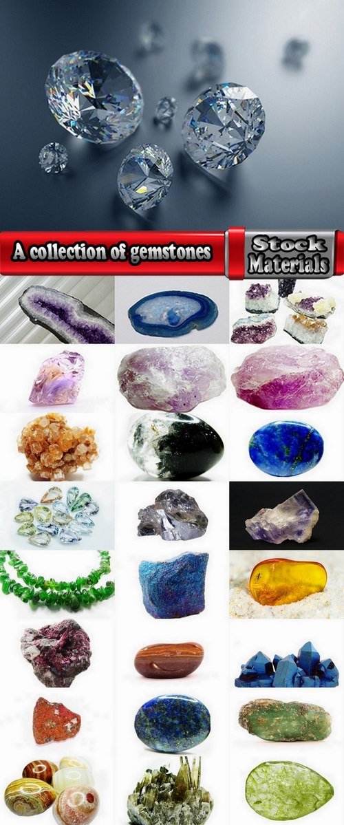 A collection of gemstones 25 UHQ Jpeg