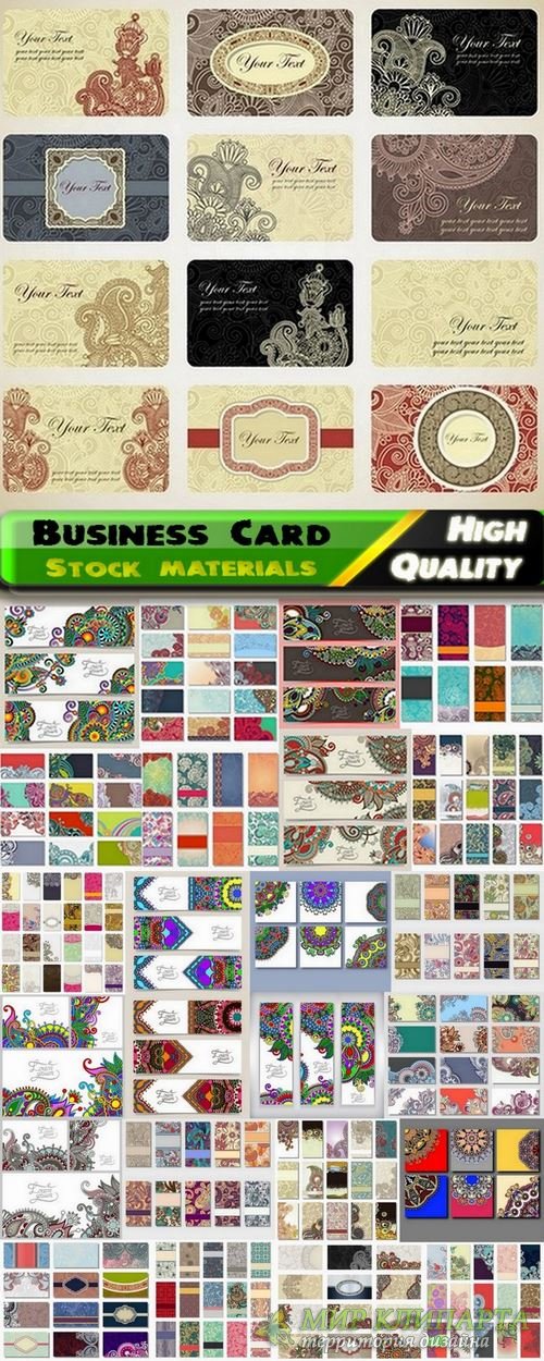 Business Card and banners with beautiful patterns - 25 Eps