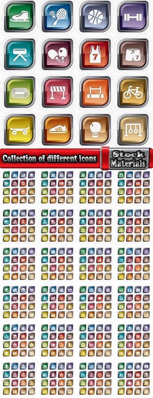 Collection of different icons #2-25 Eps