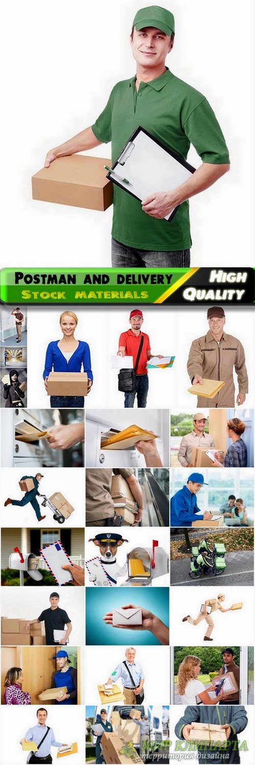 Postman and delivery Stock images - 25 HQ Jpg Postman and delivery Stock images - 25 HQ Jpg