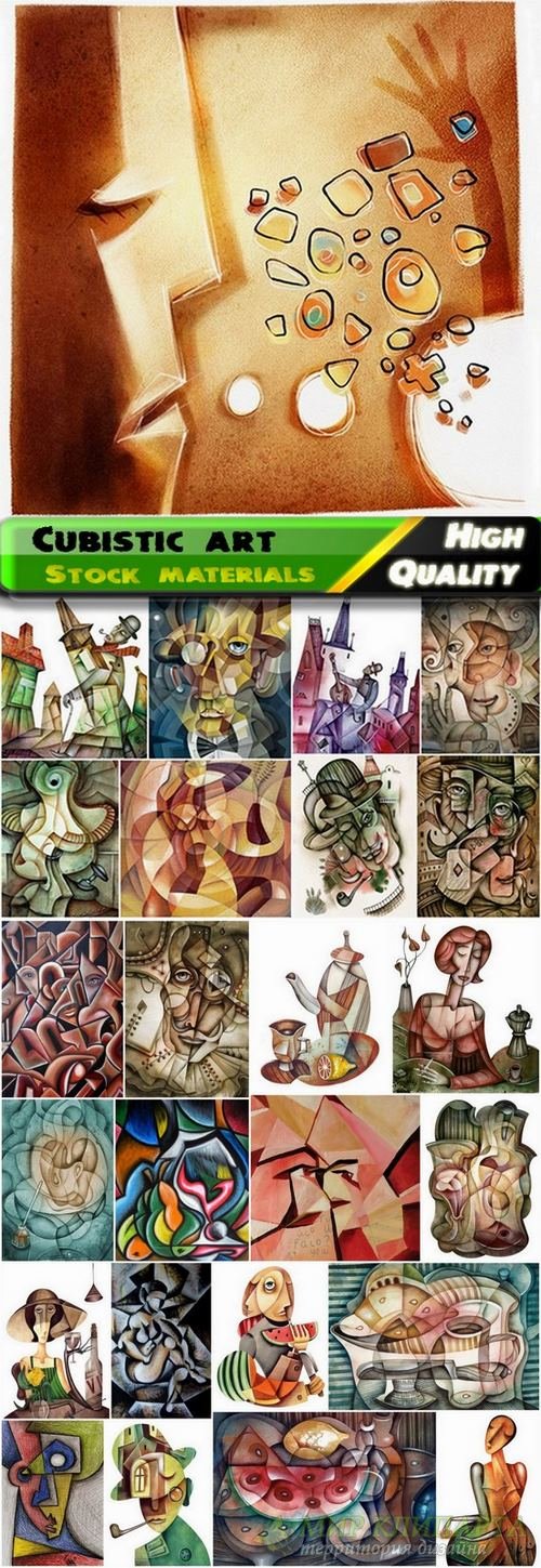 Cubistic art and the paintings in the cubist style - 25 HQ Jpg