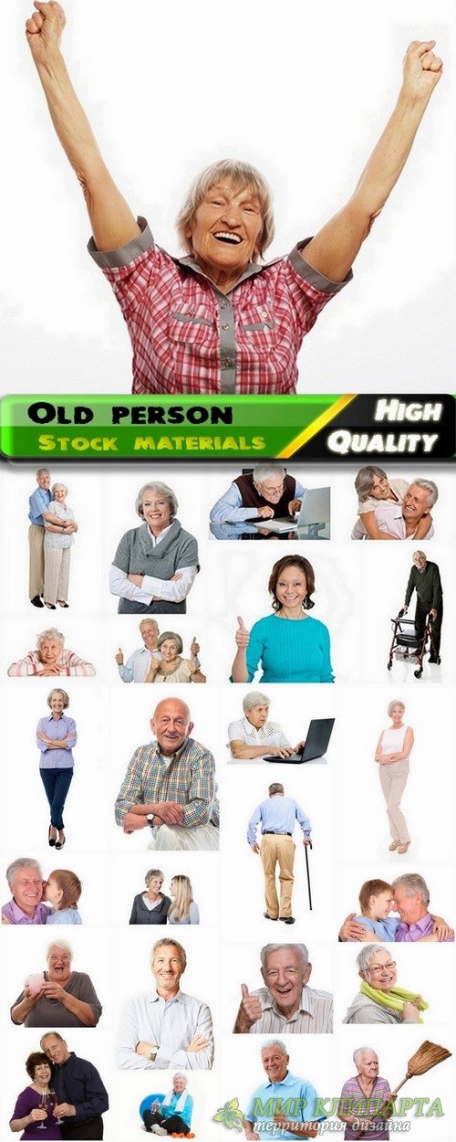 Old person isolated on white Stock images - 25 HQ Jpg