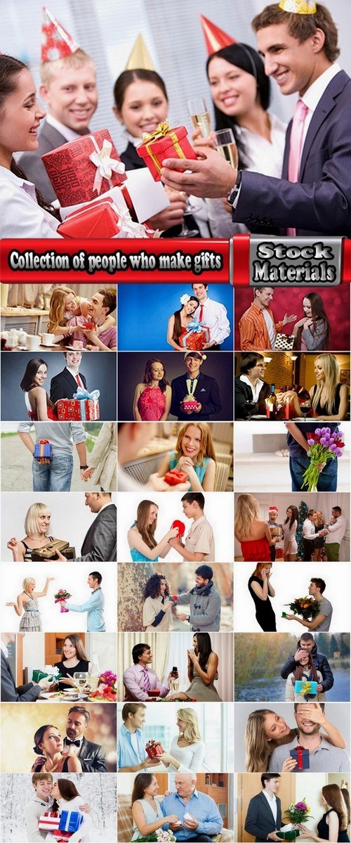 Collection of people who make gifts 25 UHQ Jpeg
