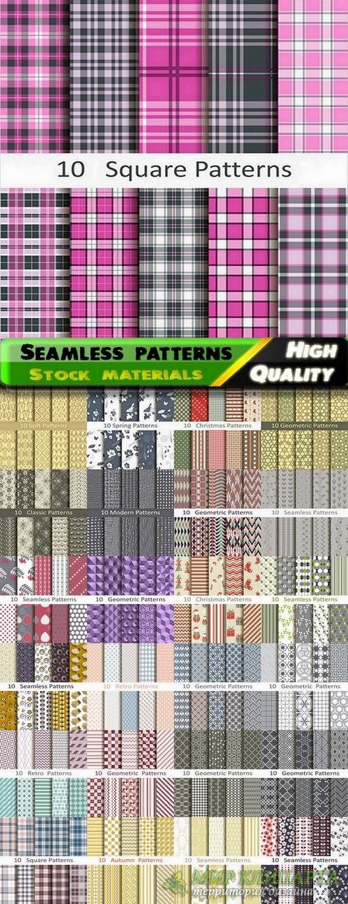 Abstract  Seamless patterns in vector set from stock #21 - 25 Eps