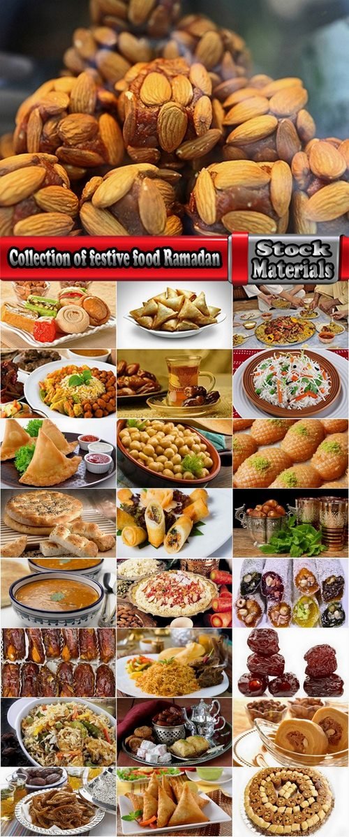 Collection of festive food Ramadan 25 UHQ Jpeg