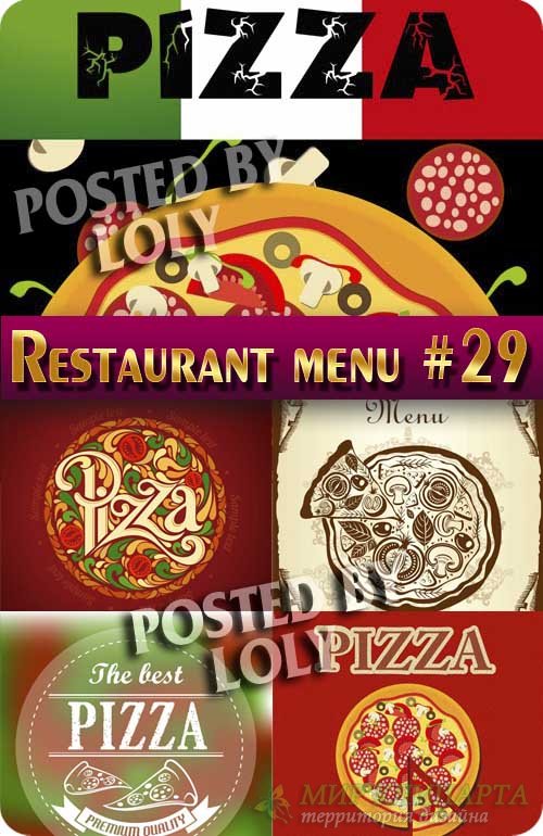 Ресторанные меню #29 - Векторный клипарт