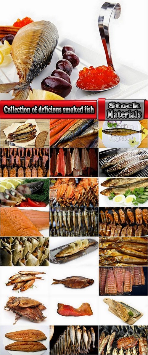 Collection of delicious smoked fish 25 UHQ Jpeg