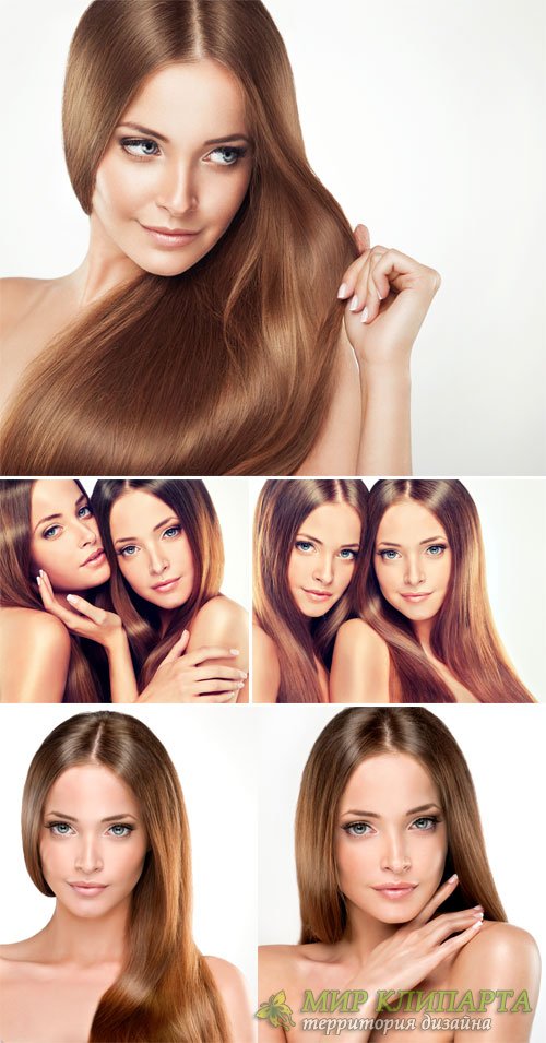 Beautiful woman with long hair - female stock photos