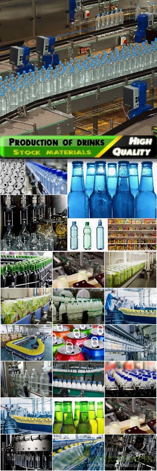Production of different drinks on factory - 25 HQ Jpg