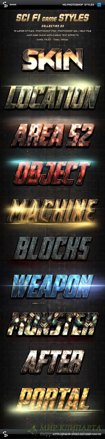 GraphicRiver - Sci-fi Game Styles - Collection 3