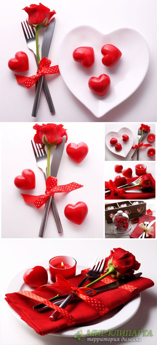 Composition romantic Valentine's Day - stock photos