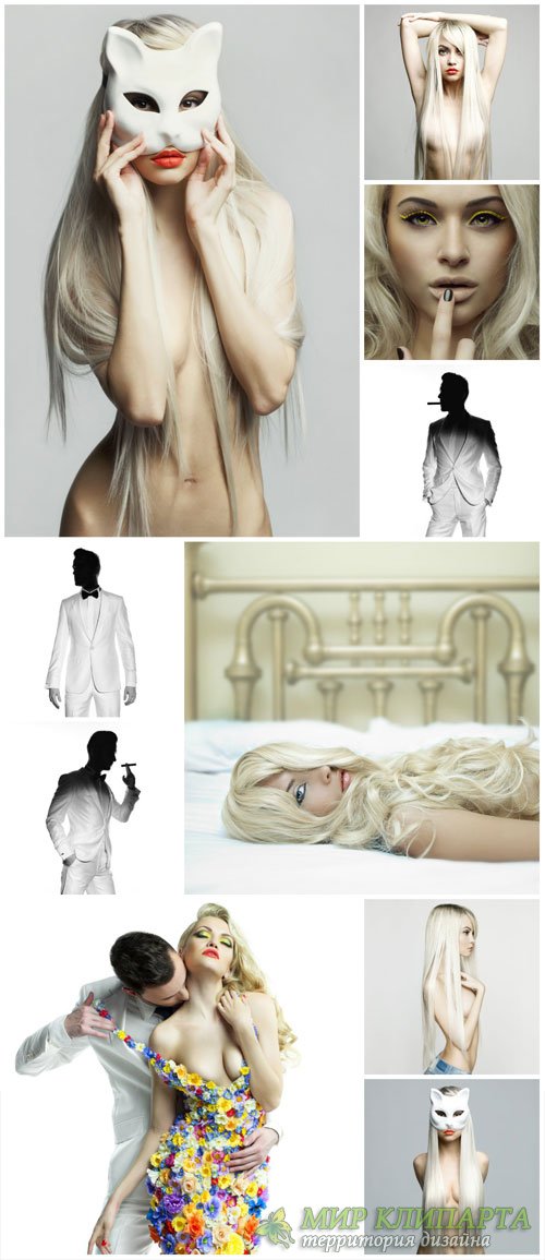 Men and women, fashion people - Stock photo