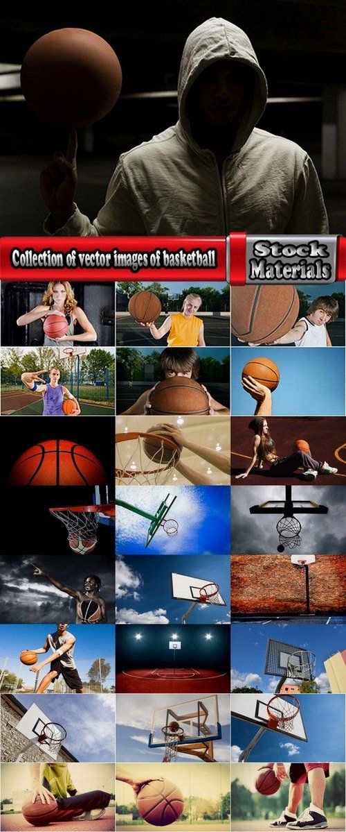 Collection of vector images of basketball 25 HQ Jpeg