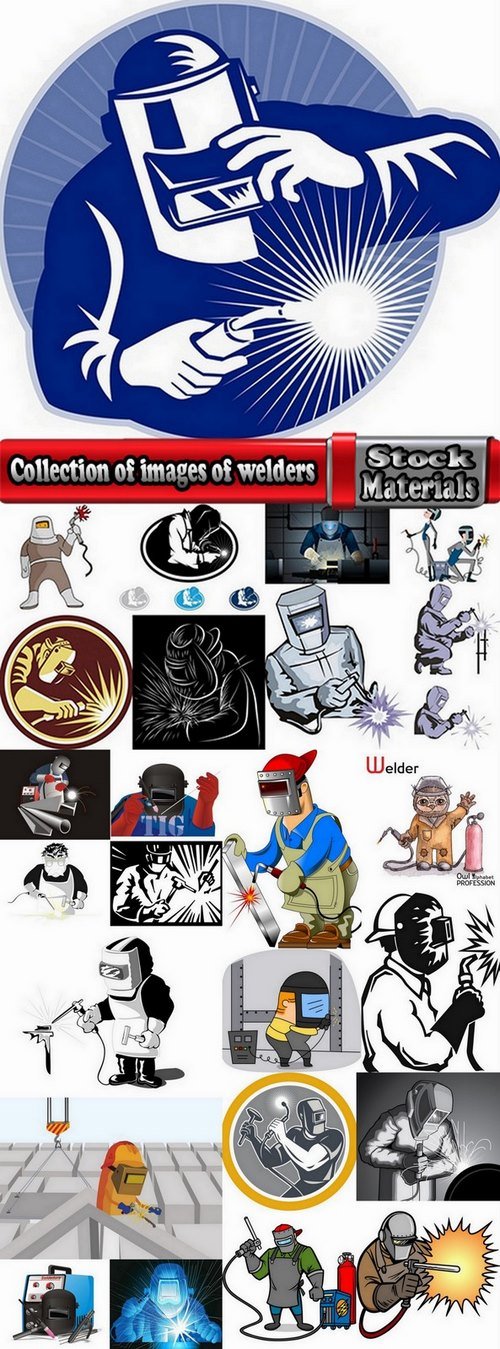 Collection of images of welders 25 Eps