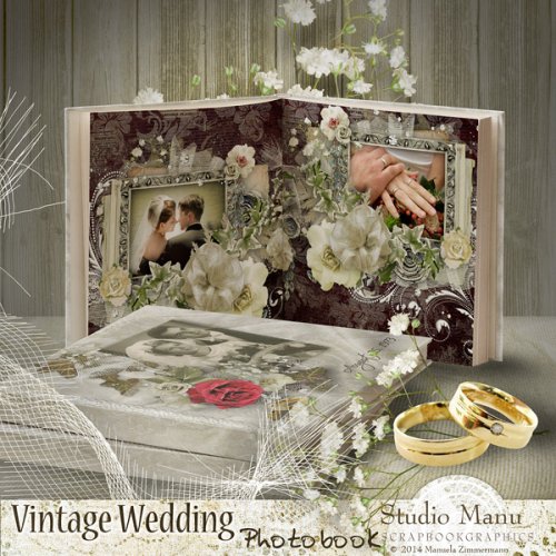 Винтажная свадебная фотокнига - Vintage Wedding