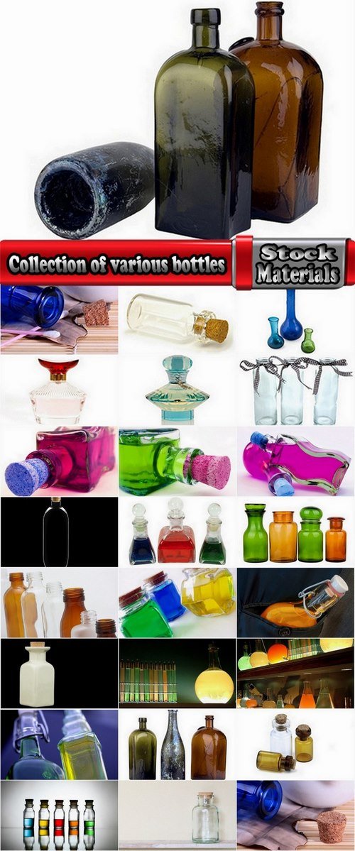 Collection of various bottles 25 HQ Jpeg