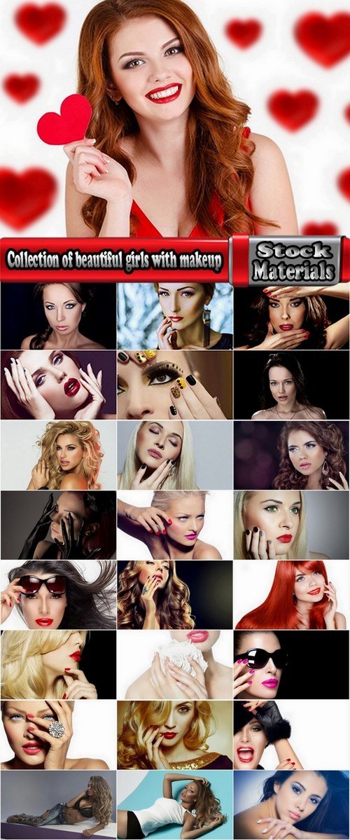 Collection of beautiful girls with makeup 25 HQ Jpeg