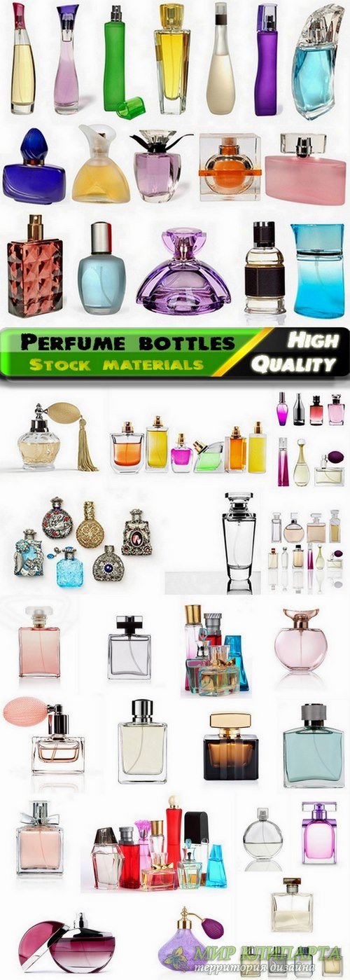 Perfume bottle isolated on white Stock images - 25 HQ Jpg