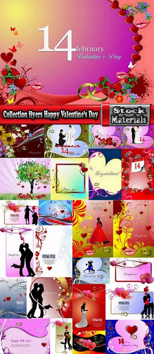 Collection flyers Happy Valentine's Day #5-25 Eps