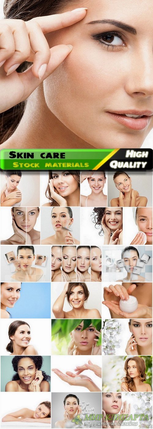 Beautiful women and skin care Stock images - 25 HQ Jpg