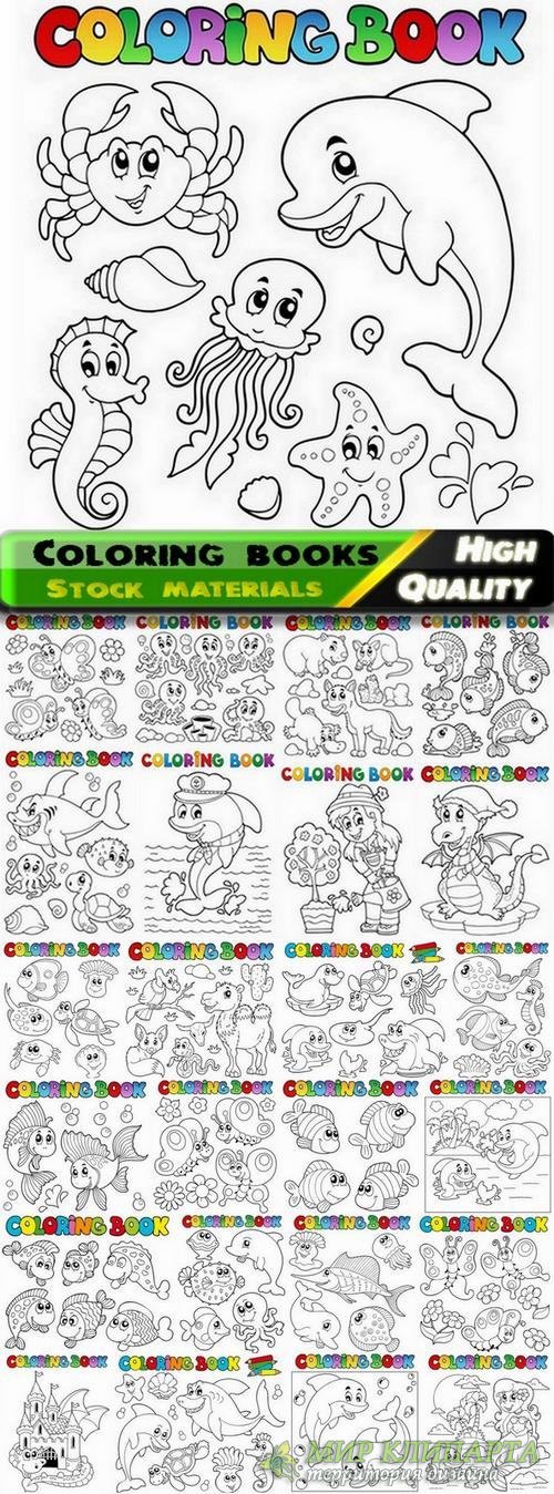 Coloring books for kids with nature and animals - 25 Eps